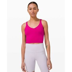Lululemon Align Tank Top Women's Size 6 Hot Pink V-Neck Pullover Casual